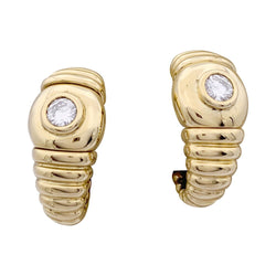 Boucles d'oreilles Fred, or jaune, diamants. - Castafiore