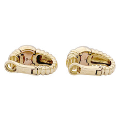 Boucles d'oreilles Fred, or jaune, diamants. - Castafiore