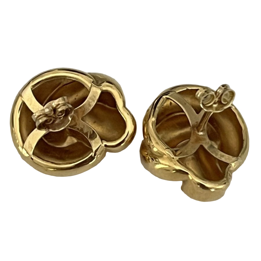 Boucles d'oreilles GODRONNÉ en or jaune - Castafiore