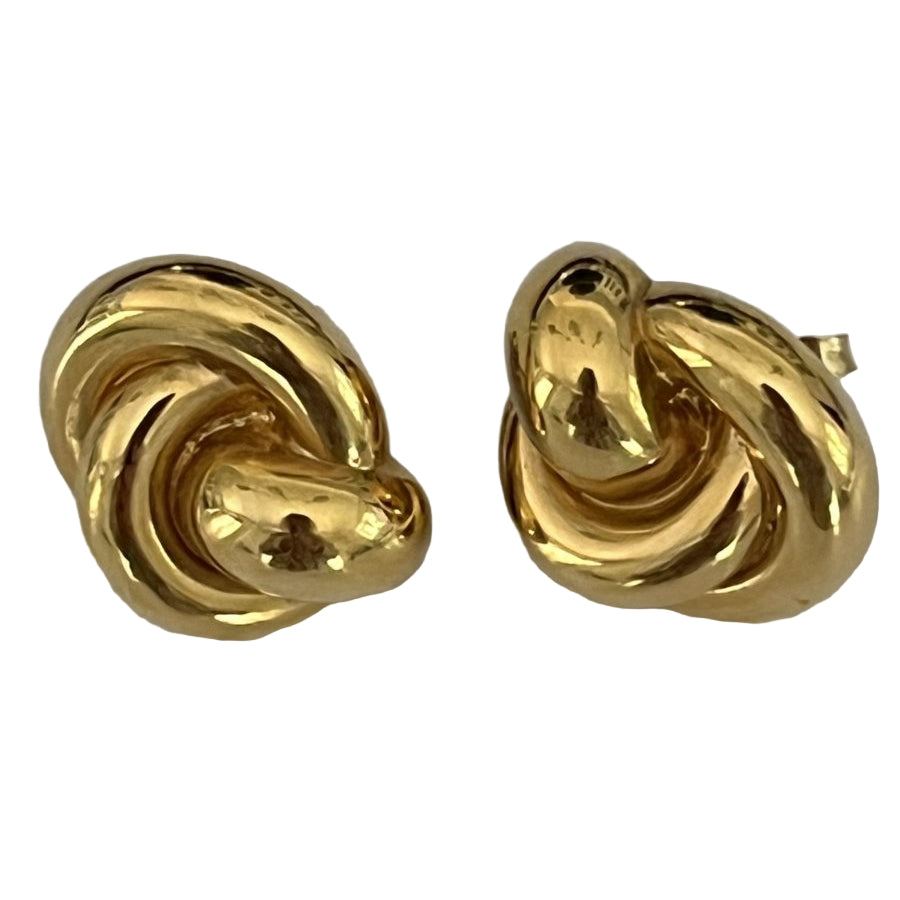 Boucles d'oreilles GODRONNÉ en or jaune - Castafiore