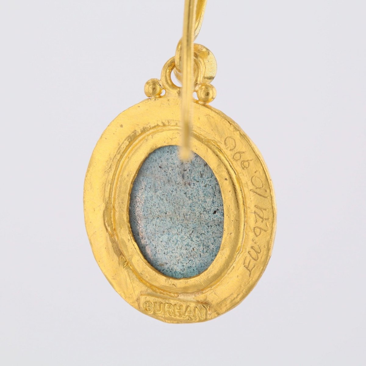 Boucles d'oreilles GURHAN en or jaune et labradorite - Castafiore