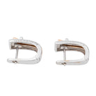 Boucles d'oreilles GUY LAROCHE Dormeuses en or blanc et or rose - Castafiore