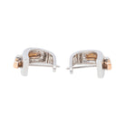 Boucles d'oreilles GUY LAROCHE Dormeuses en or blanc et or rose - Castafiore