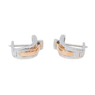 Boucles d'oreilles GUY LAROCHE Dormeuses en or blanc et or rose - Castafiore