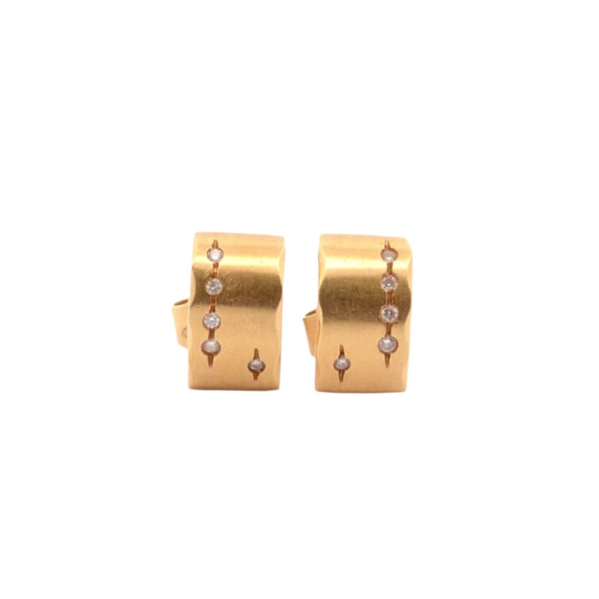 Boucles d'oreilles H. STERN en or jaune et diamants - Castafiore