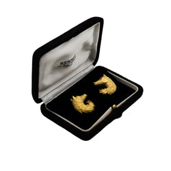 Boucles d'oreilles HERMÈS Vintage Cheval en or jaune - Castafiore