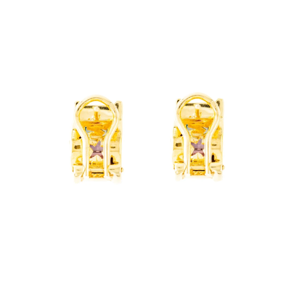 Boucles d'oreilles H.STERN en or jaune, citrine, topaze bleue, péridot et améthyste - Castafiore