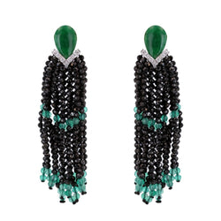 Boucles d'oreilles JADES Pendants en or blanc - Castafiore