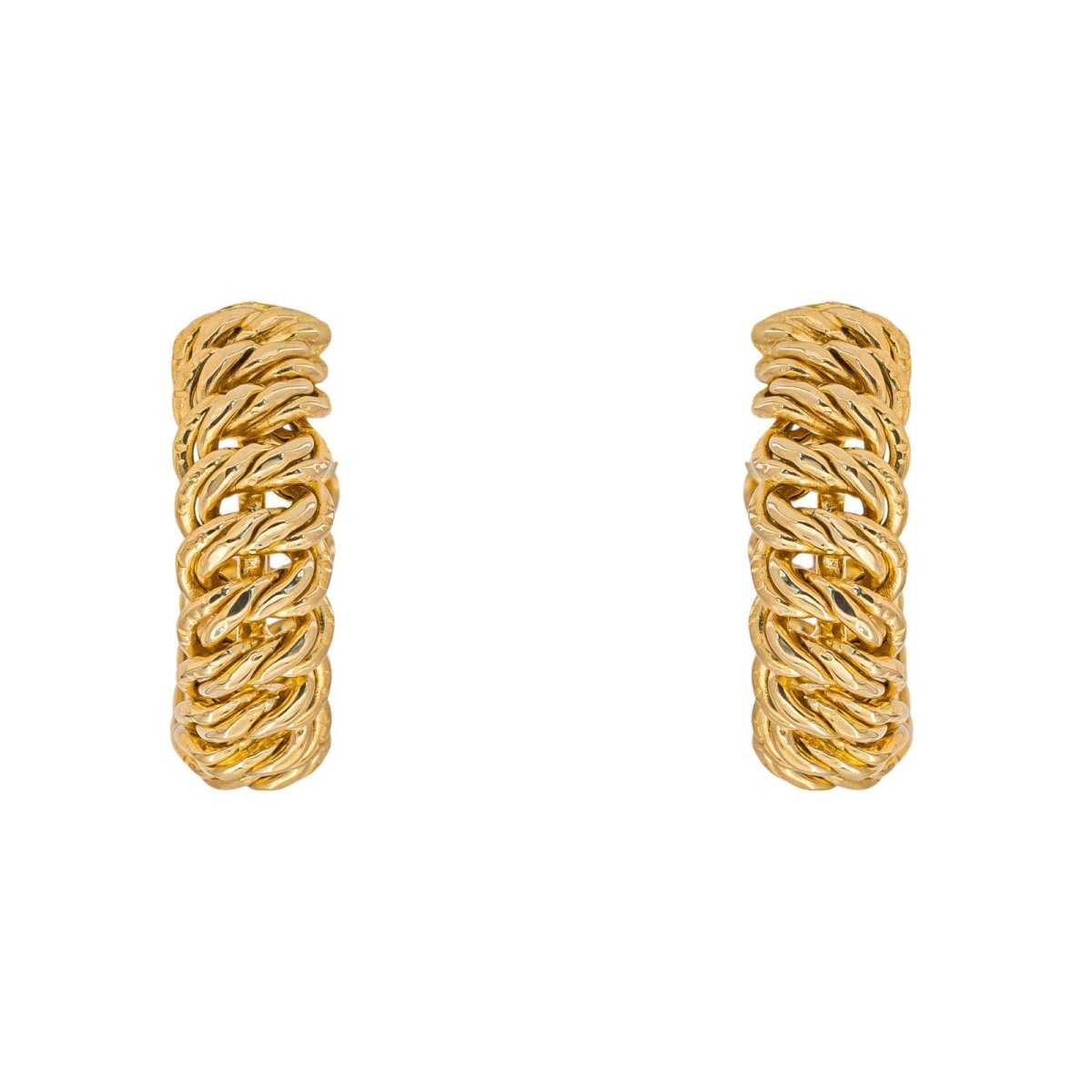 Boucles d'oreilles Maille Américaine Or jaune - Castafiore