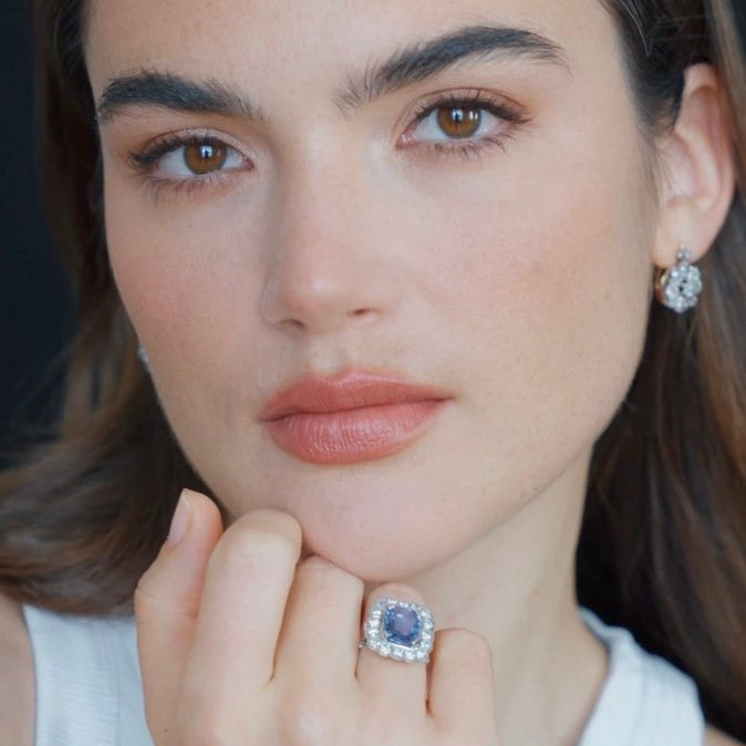 Boucles d'Oreilles Marguerite Diamants 3.00 Cts - Castafiore