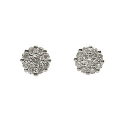 Boucles d'oreilles Marguerite en or et diamants - Castafiore