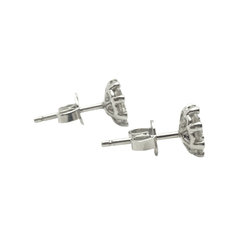Boucles d'oreilles Marguerite en or et diamants - Castafiore