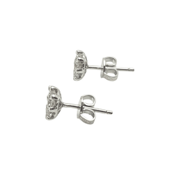 Boucles d'oreilles Marguerite en or et diamants - Castafiore