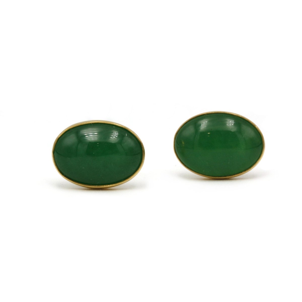 Boucles d'Oreilles - Or & Aventurine Verte - Castafiore