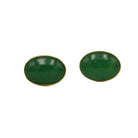 Boucles d'Oreilles - Or & Aventurine Verte - Castafiore