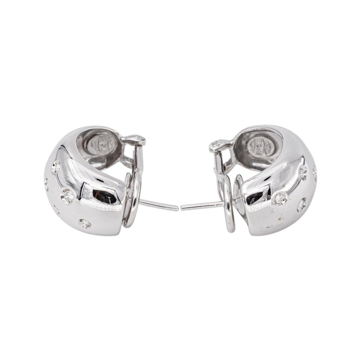 Boucles d'oreilles Or blanc Diamant - Castafiore