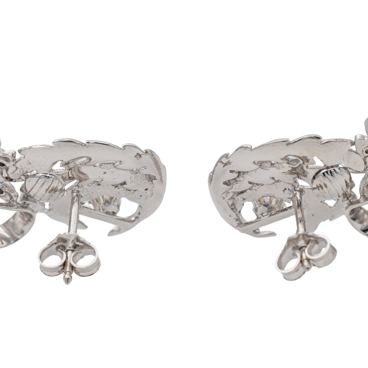 Boucles d'oreilles Or blanc Diamant - Castafiore