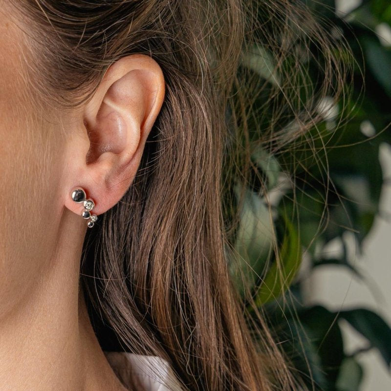 Boucles d'oreilles Or blanc Diamant - Castafiore