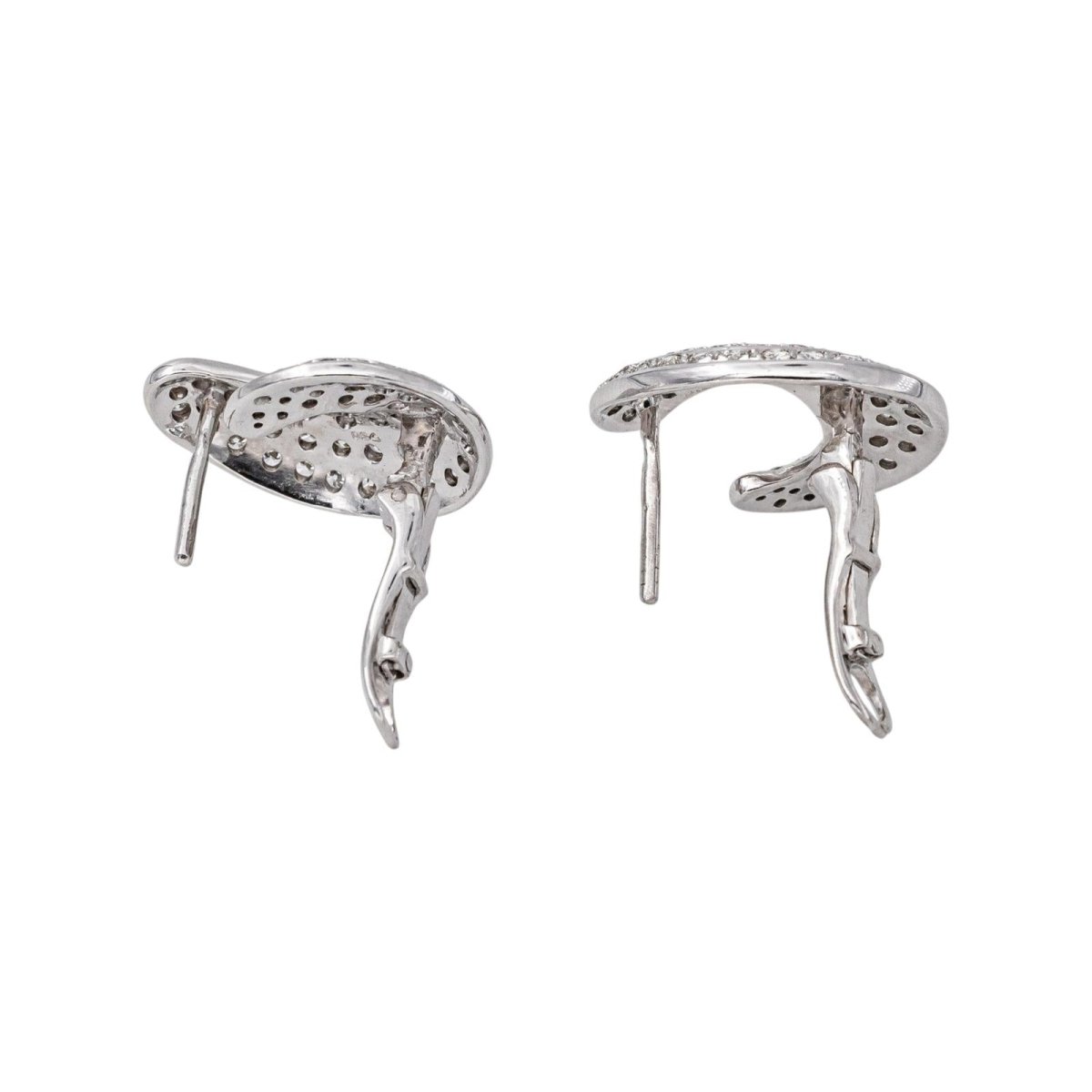Boucles d'oreilles Or blanc Diamant - Castafiore