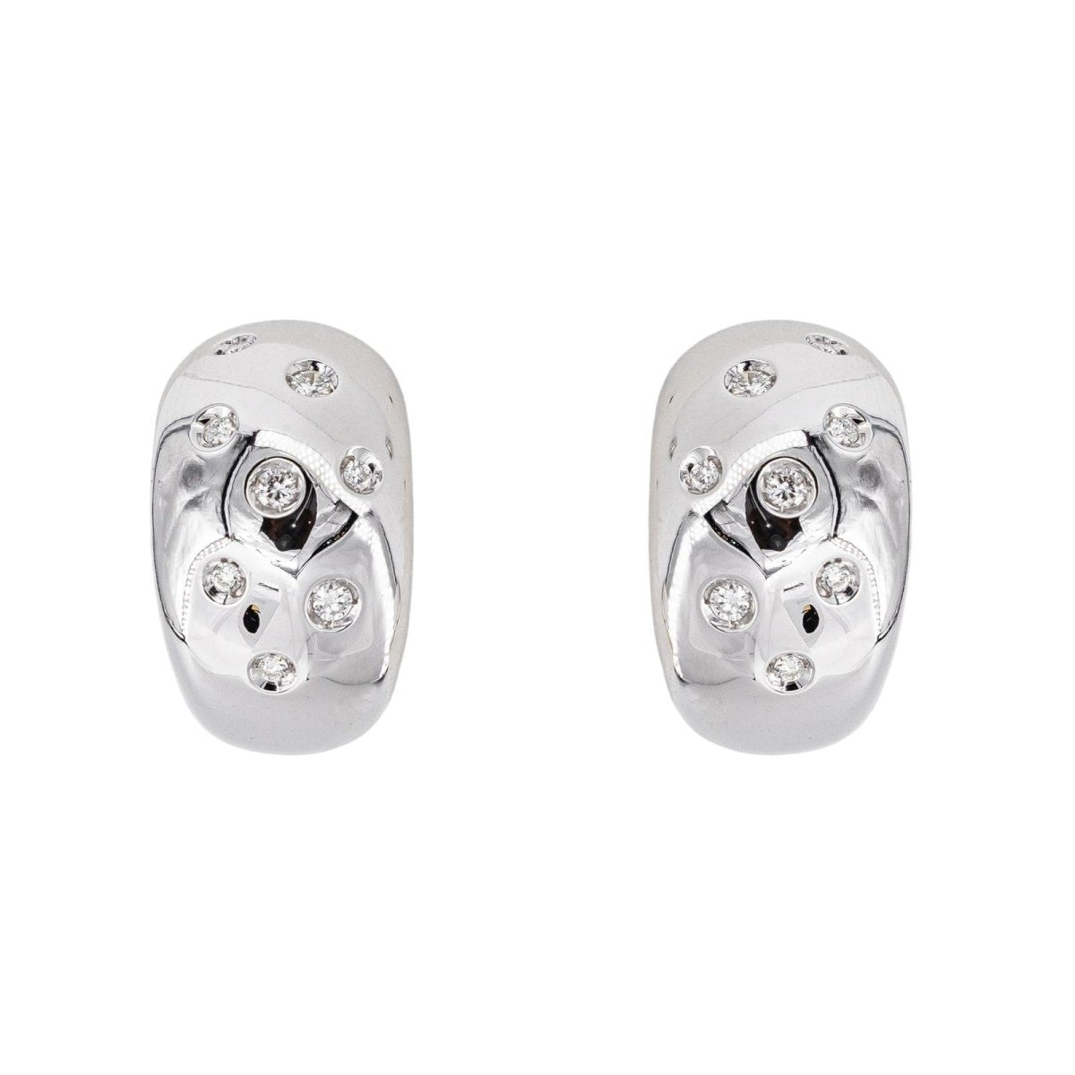 Boucles d'oreilles Or blanc Diamant - Castafiore