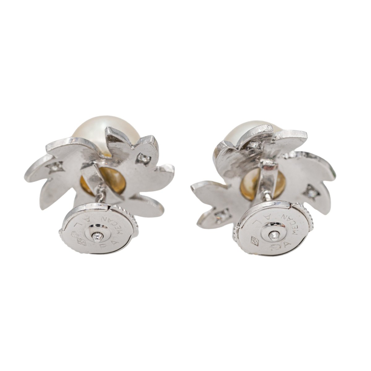 Boucles d'oreilles Or blanc Diamant - Castafiore