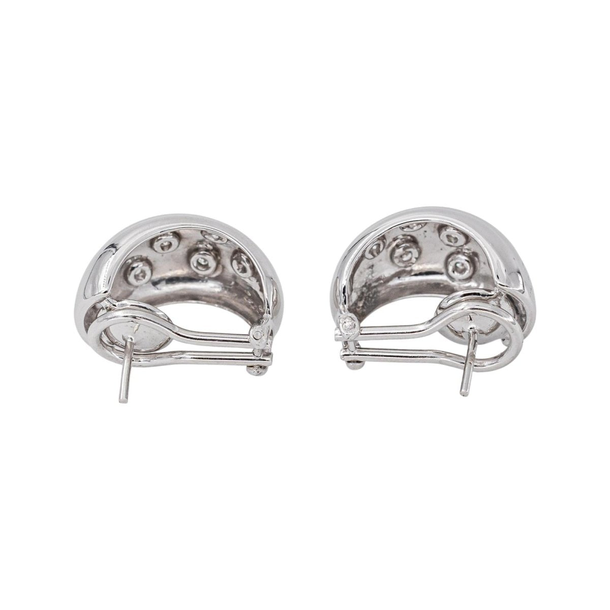 Boucles d'oreilles Or blanc Diamant - Castafiore