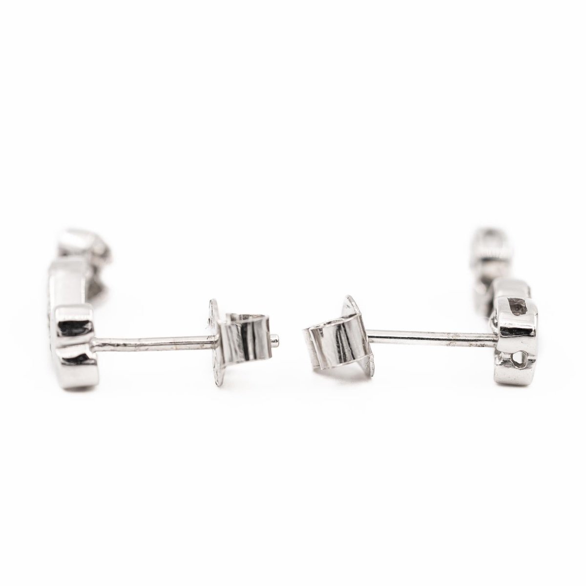 Boucles d'oreilles Or blanc Diamant - Castafiore