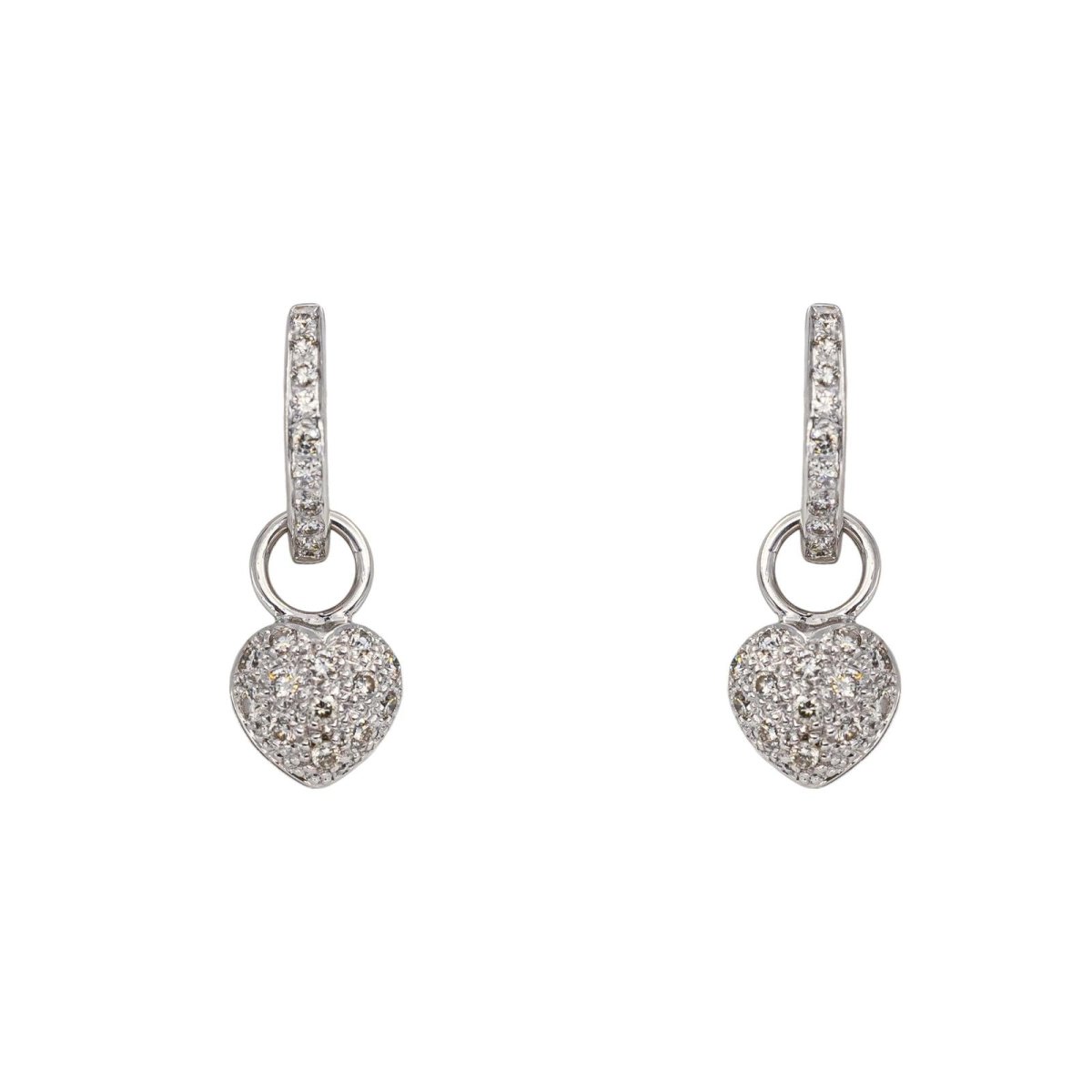 Boucles d'oreilles Or blanc Diamant - Castafiore