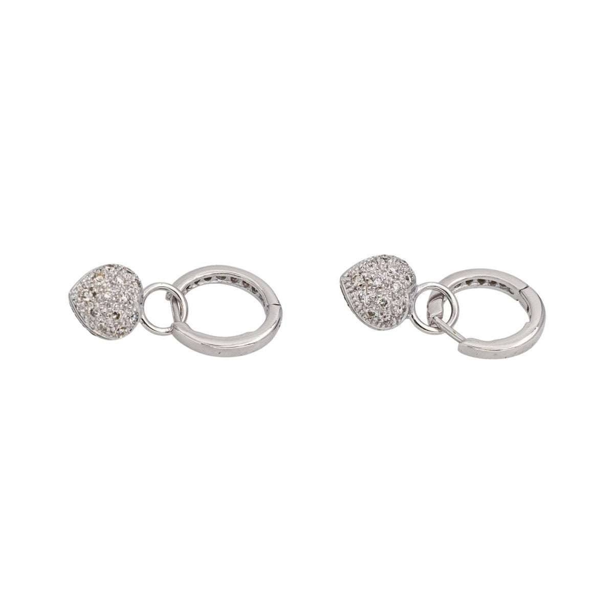 Boucles d'oreilles Or blanc Diamant - Castafiore