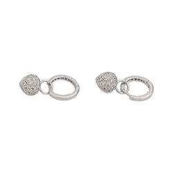 Boucles d'oreilles Or blanc Diamant - Castafiore