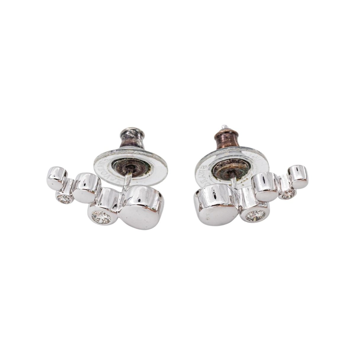 Boucles d'oreilles Or blanc Diamant - Castafiore