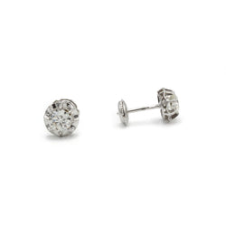 Boucles d'oreilles - Or blanc, Platine et diamants - Castafiore