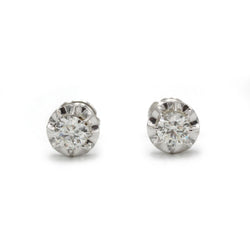 Boucles d'oreilles - Or blanc, Platine et diamants - Castafiore