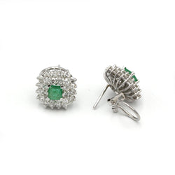 Boucles d'oreilles - Or, Diamants & Emeraudes - Castafiore