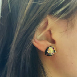 Boucles d'oreilles - Or, Diamants & Rubis - Castafiore