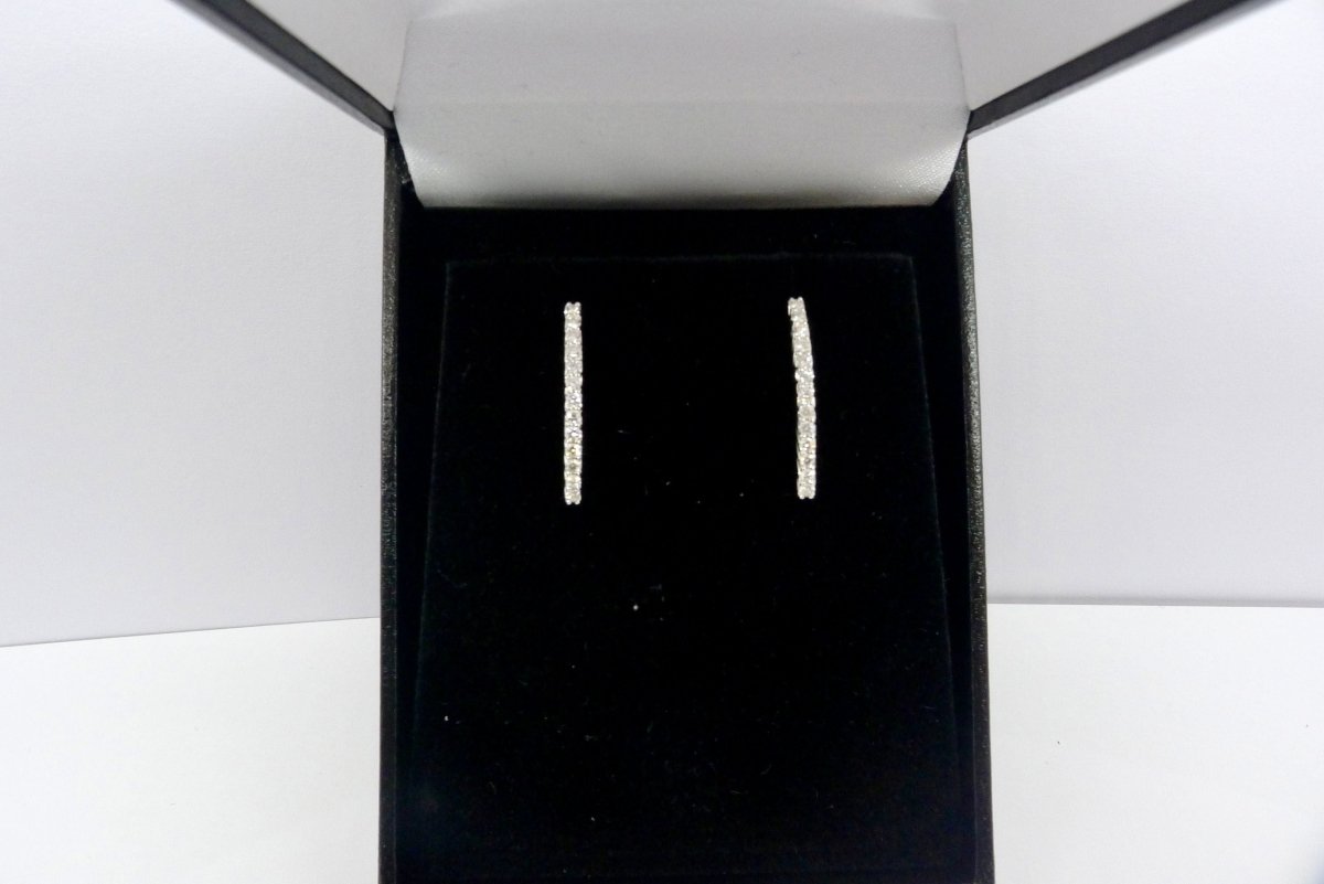 Boucles d'oreilles or et diamants 0,39 ct - Castafiore