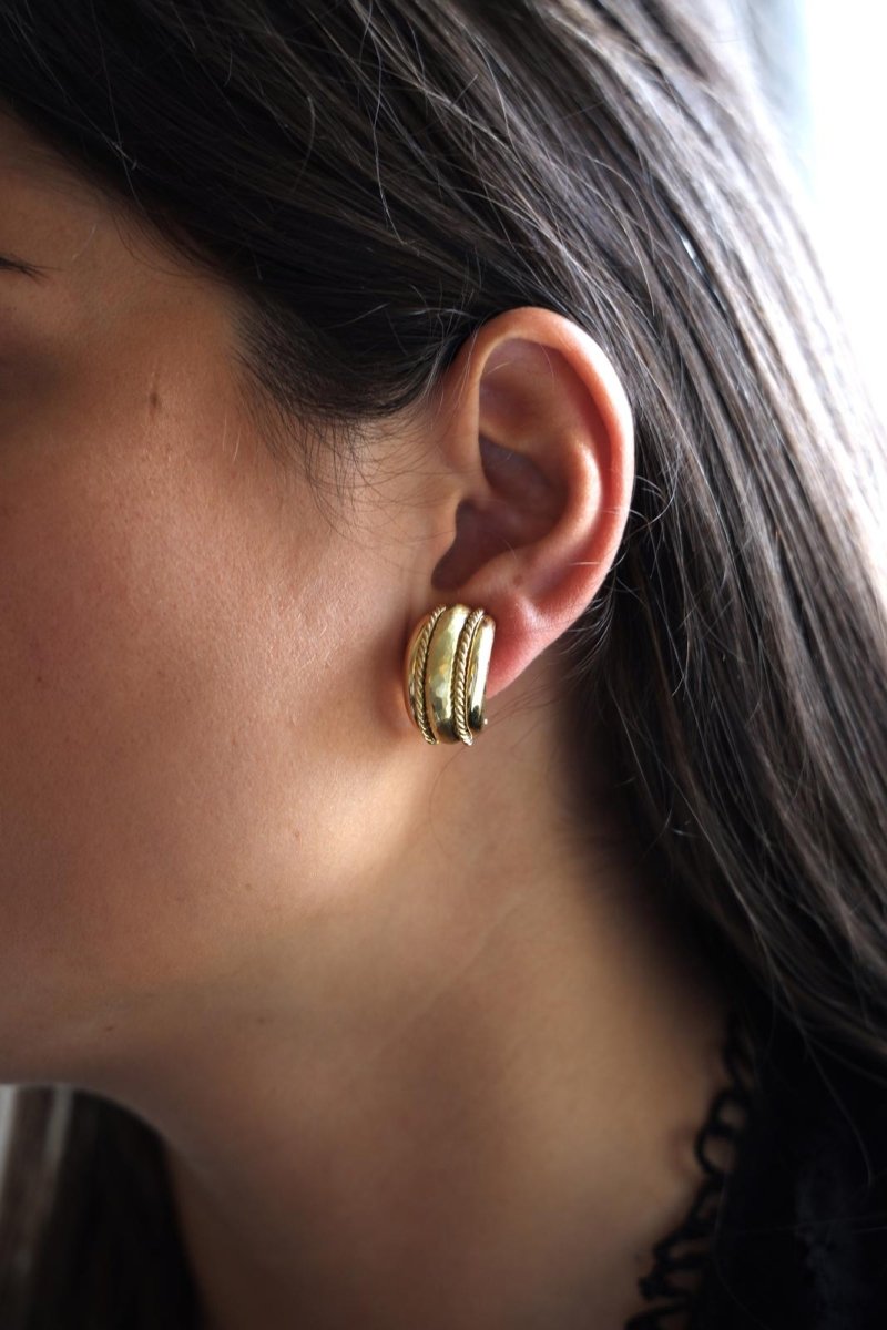 Boucles d'oreilles Or jaune - Castafiore