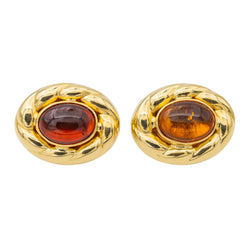 Boucles d'oreilles Or jaune Ambre - Castafiore