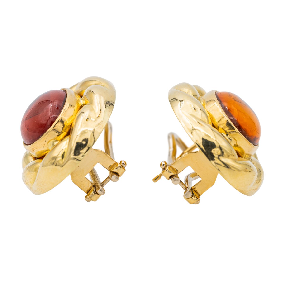 Boucles d'oreilles Or jaune Ambre - Castafiore