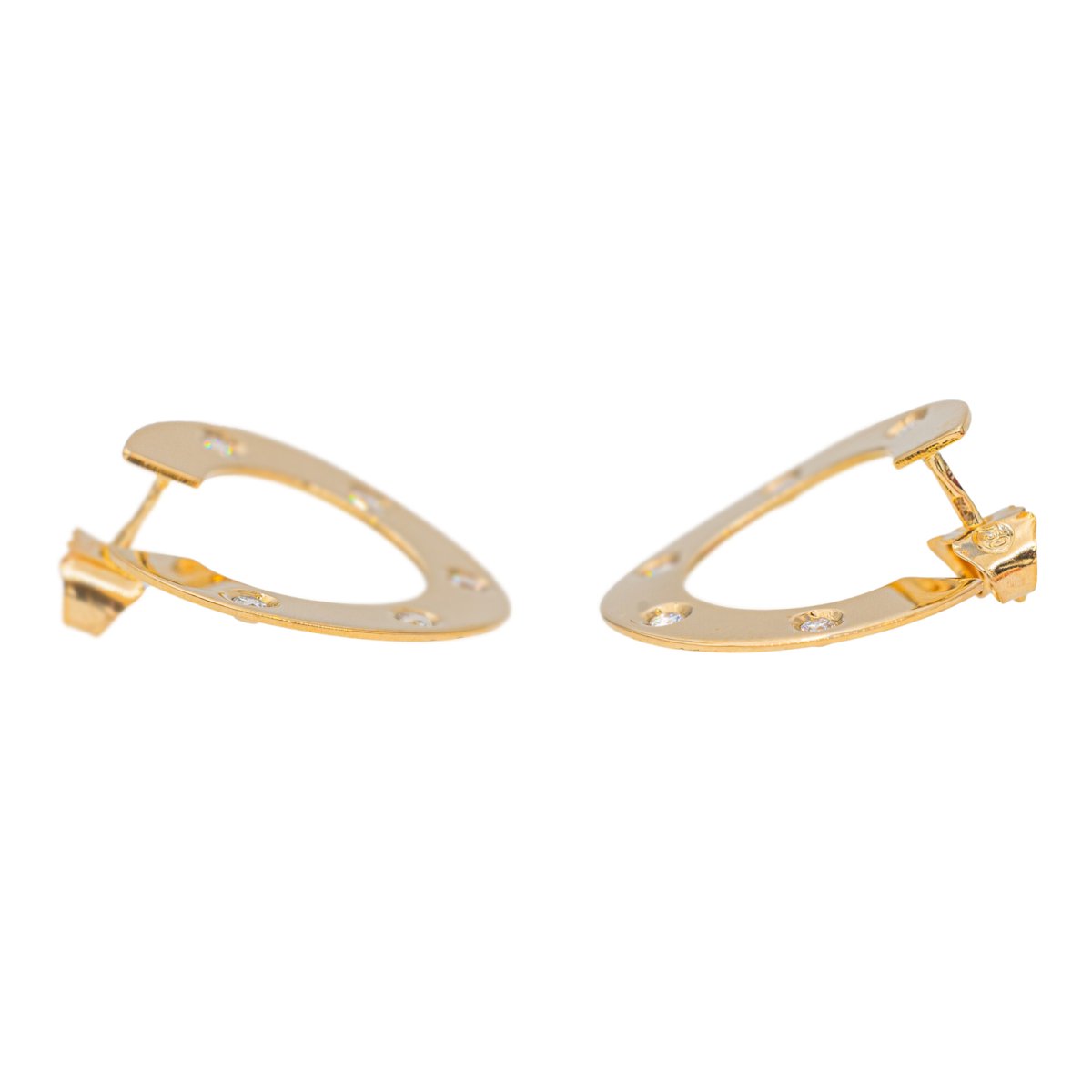 Boucles d'oreilles Or jaune Diamant - Castafiore