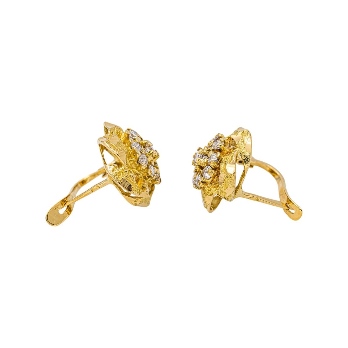 Boucles d'oreilles Or jaune Diamant - Castafiore