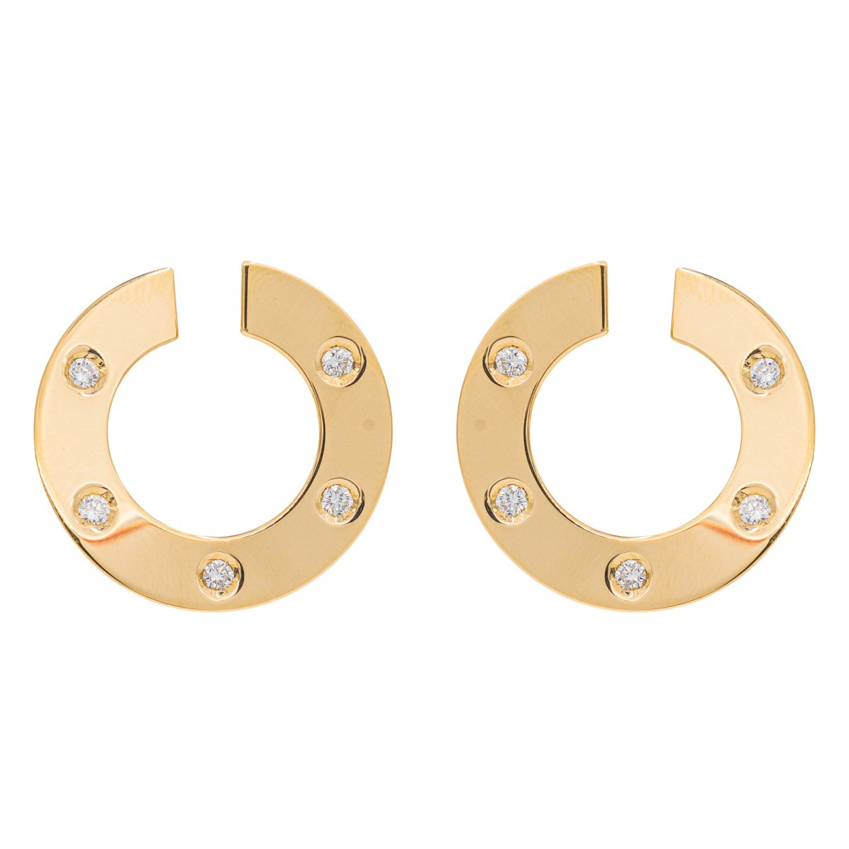 Boucles d'oreilles Or jaune Diamant - Castafiore