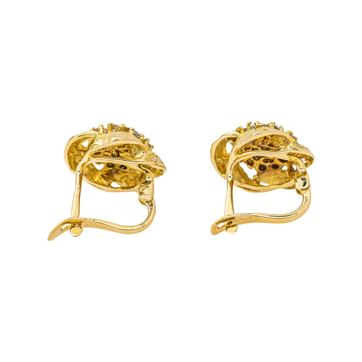 Boucles d'oreilles Or jaune Diamant - Castafiore