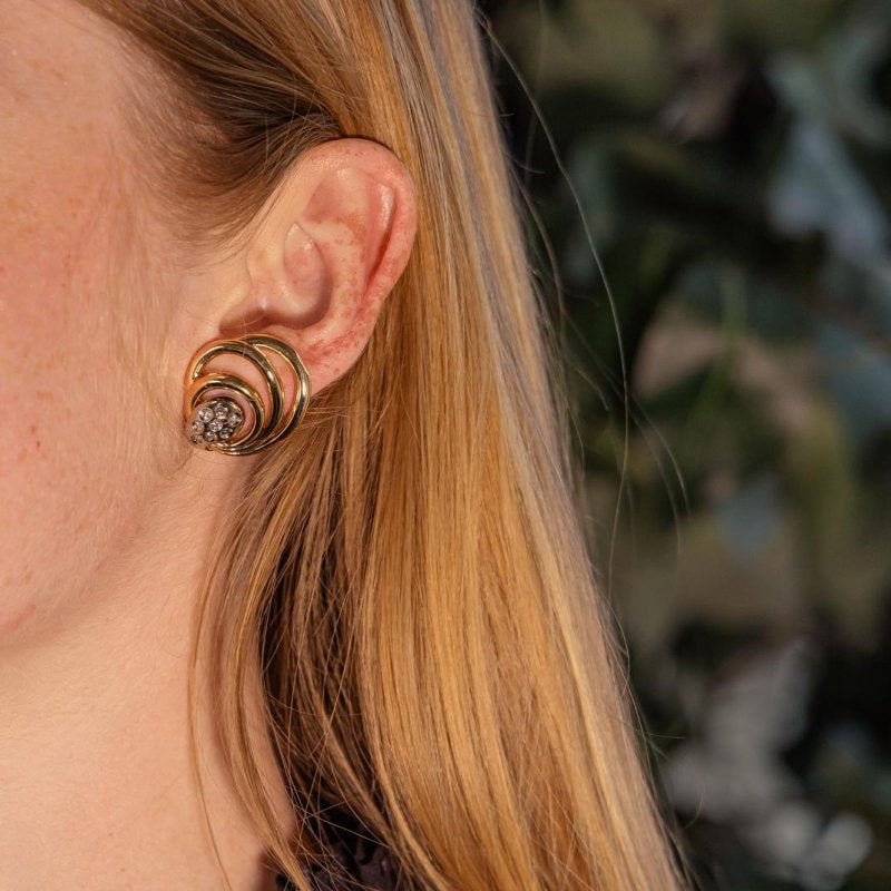 Boucles d'oreilles Or jaune Diamant - Castafiore