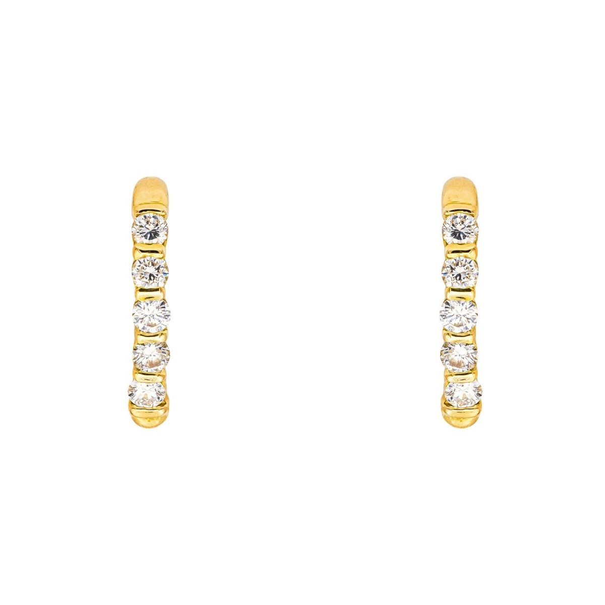 Boucles d'oreilles Or jaune Diamant - Castafiore
