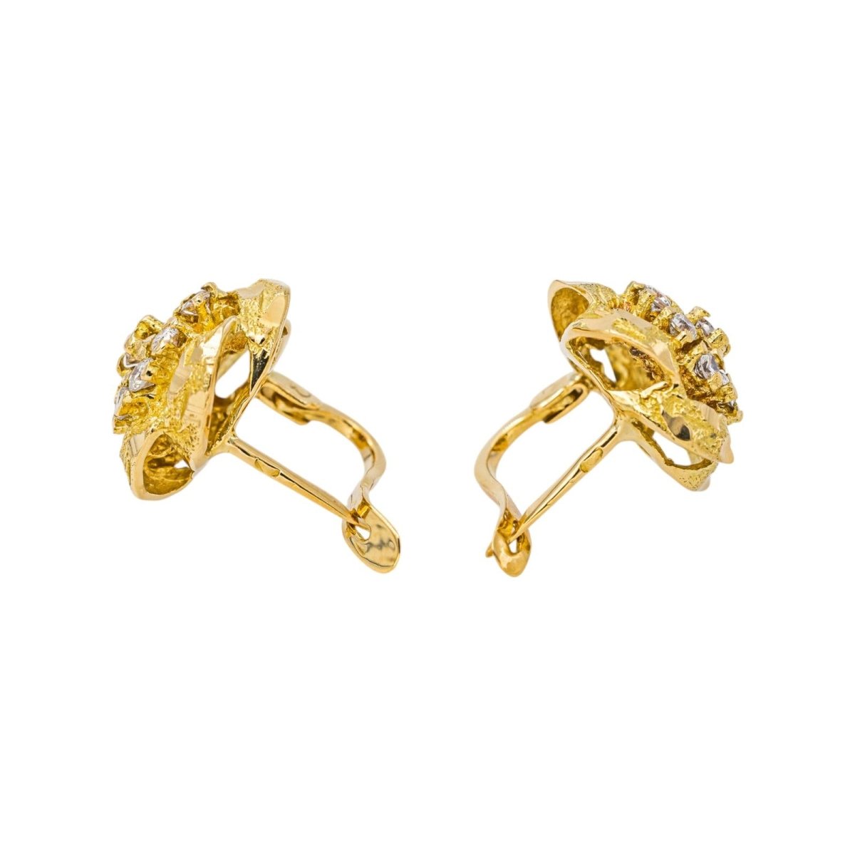 Boucles d'oreilles Or jaune Diamant - Castafiore