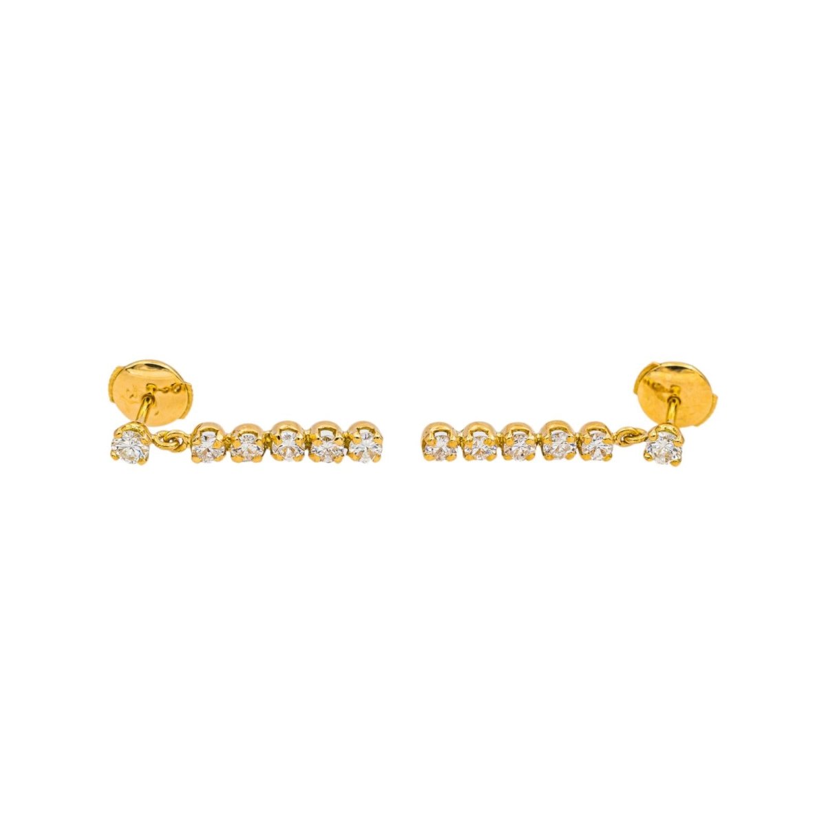 Boucles d'oreilles Or jaune Diamant - Castafiore