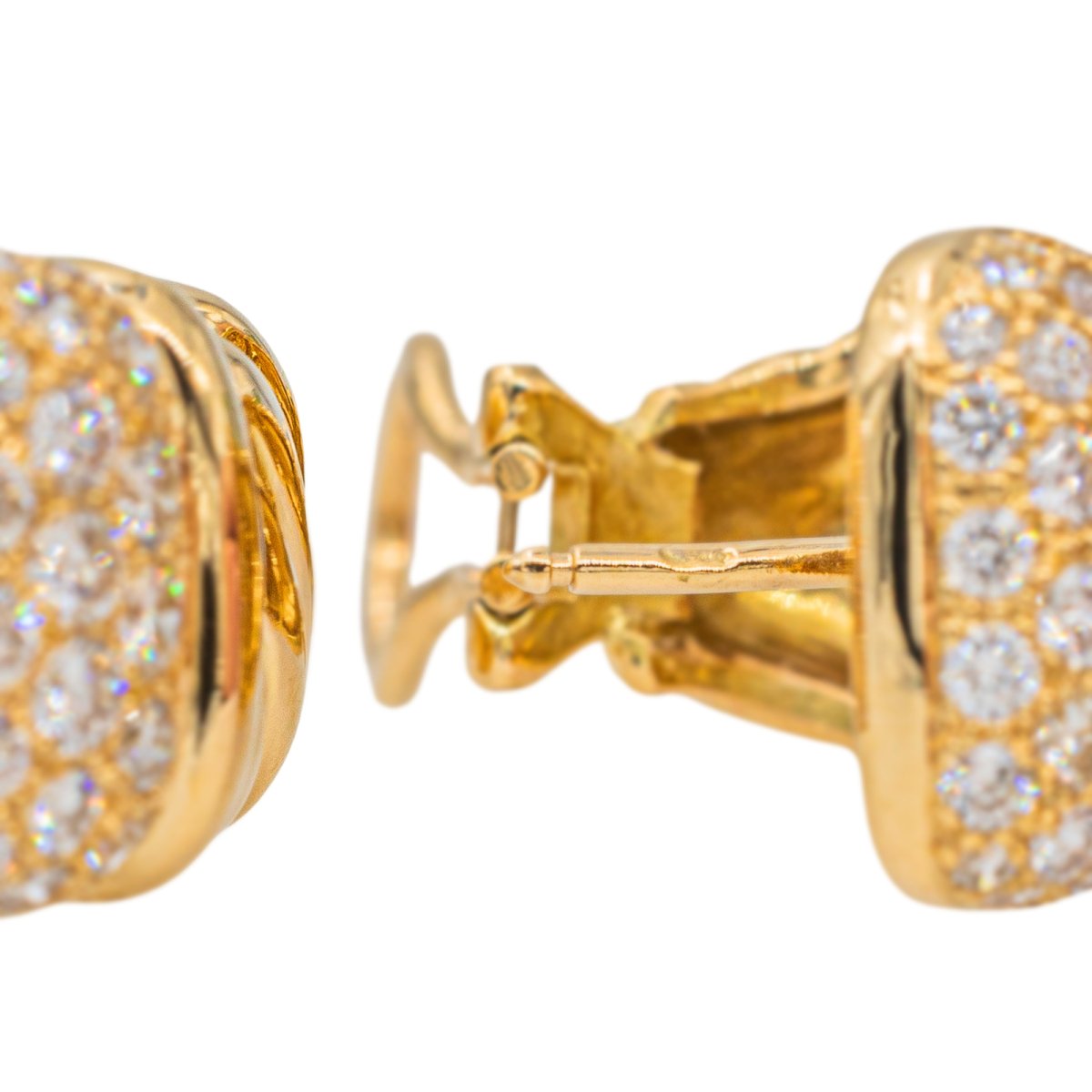 Boucles d'oreilles Or jaune Diamant - Castafiore