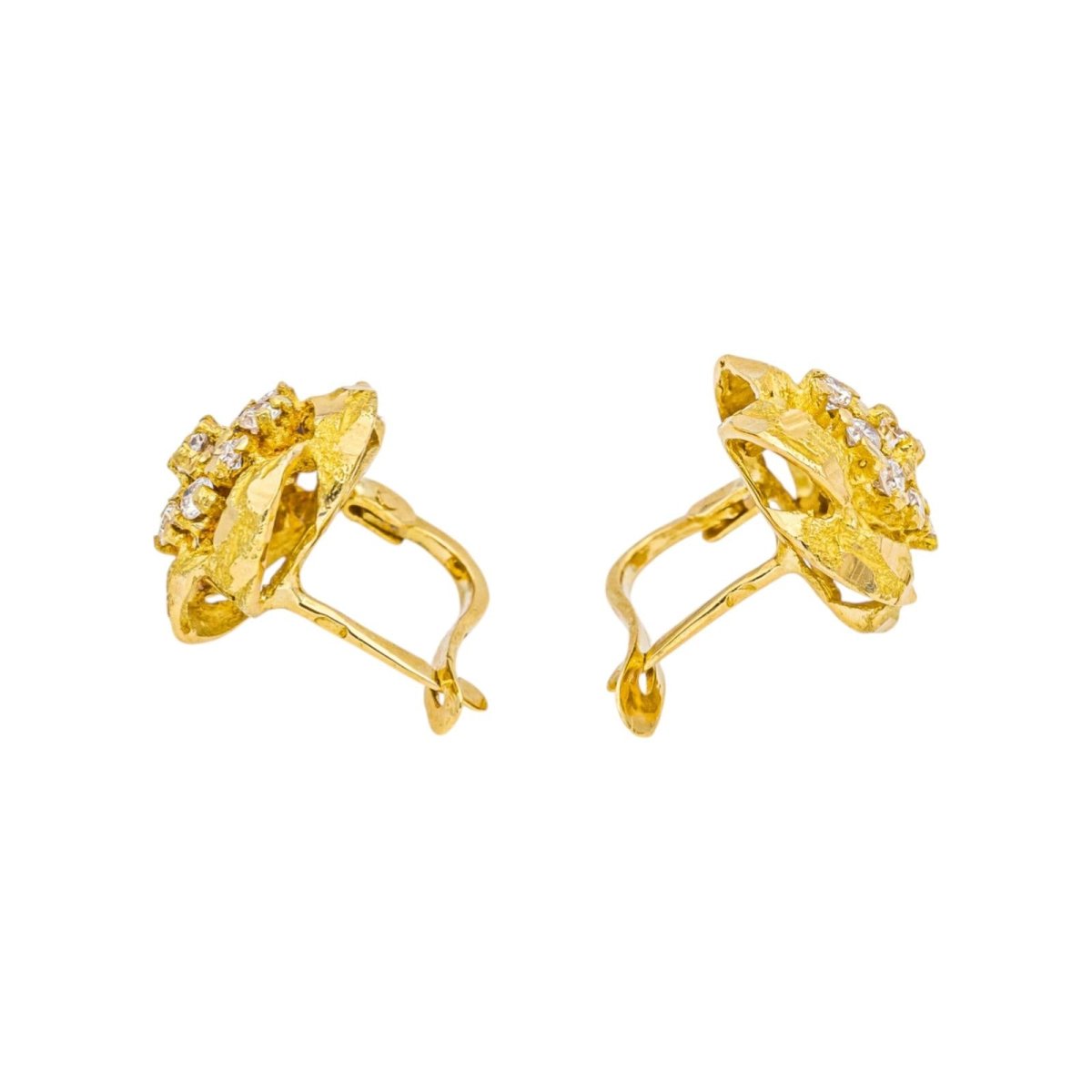 Boucles d'oreilles Or jaune Diamant - Castafiore