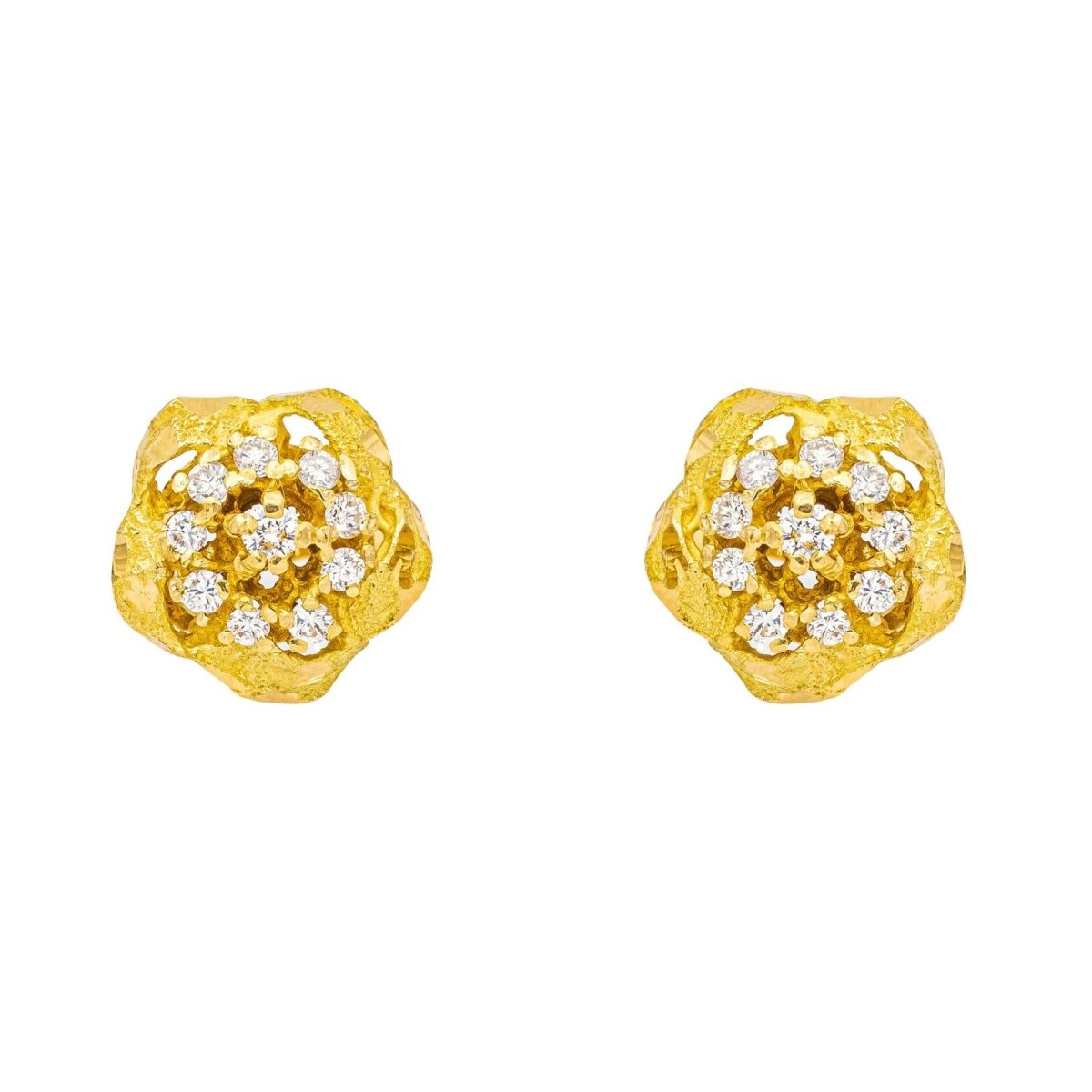 Boucles d'oreilles Or jaune Diamant - Castafiore